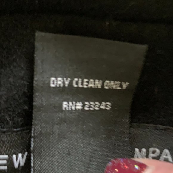 New York Company Black Wool Blend Pea Coat 6 - Picture 7 of 10